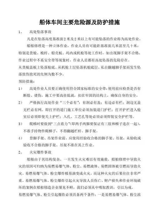 船体危险源