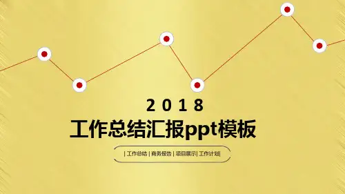 工作总结汇报ppt模板(高质量)可修改文字