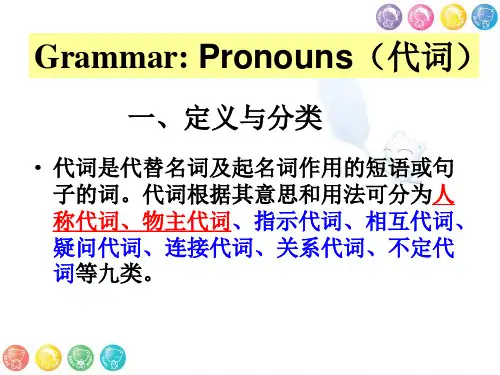 人教版七年级上册英语 Unit4 人称代词和物主代词专项讲解 课件(共22张PPT)