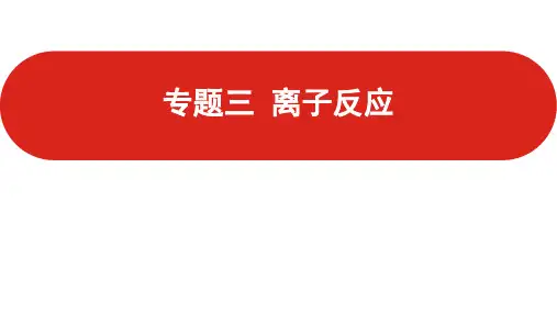 新高考化学一轮复习离子反应课件(69张)