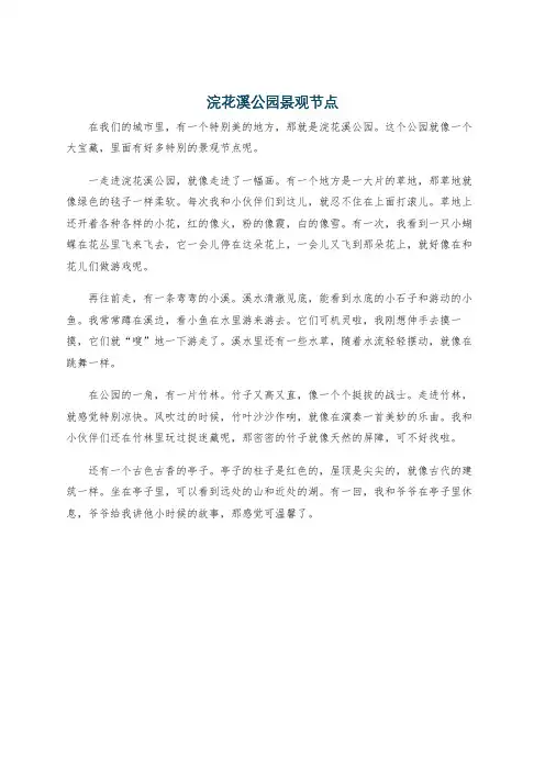 浣花溪公园景观节点
