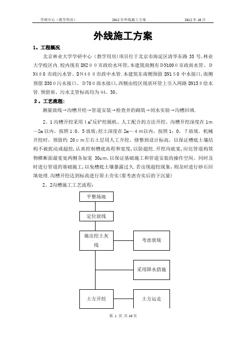 外线施工方案