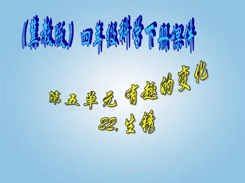 四年级科学下册 生锈2课件 冀教版