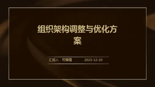 组织架构调整与优化方案 (3)