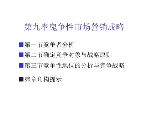 第九章竞争性市场营销战略_12217