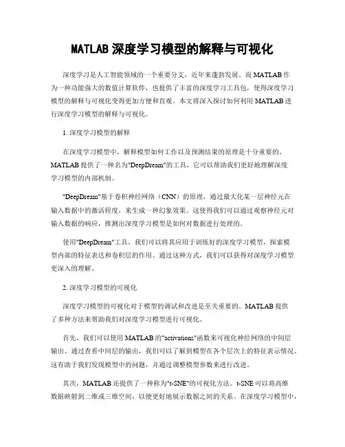 MATLAB深度学习模型的解释与可视化