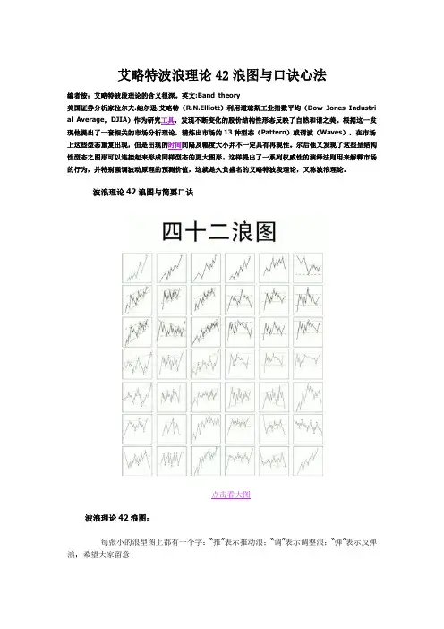 艾略特波浪理论42浪图与口诀心法