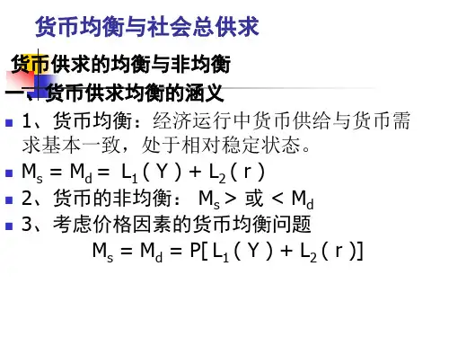 第十一章  货币均衡