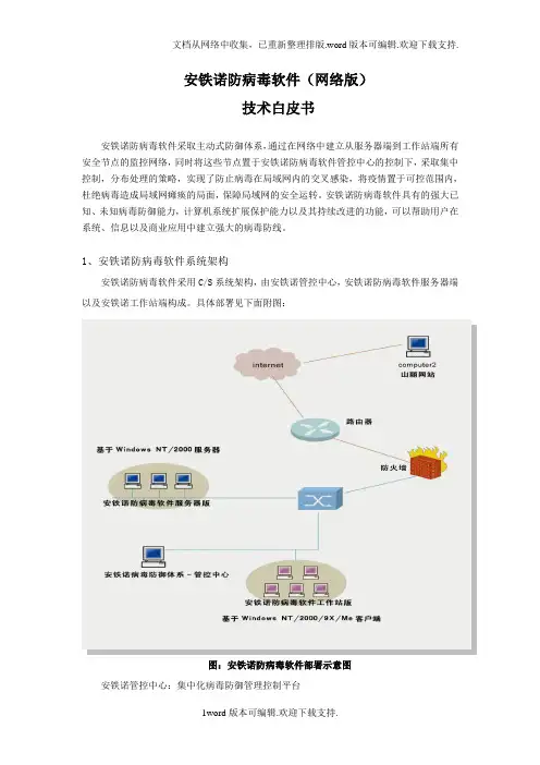 安铁诺防病毒件(网络版)