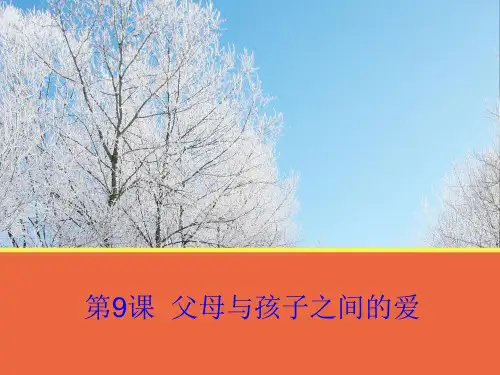 高中语文父母与孩子之间的爱课件