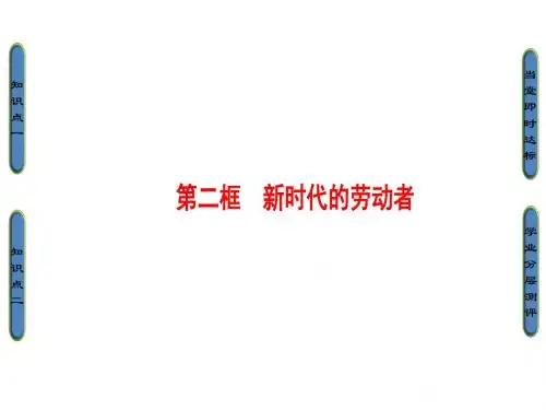 高中政治人教版必修一(课件)第二单元 生产、劳动与经营 第5课-第2框