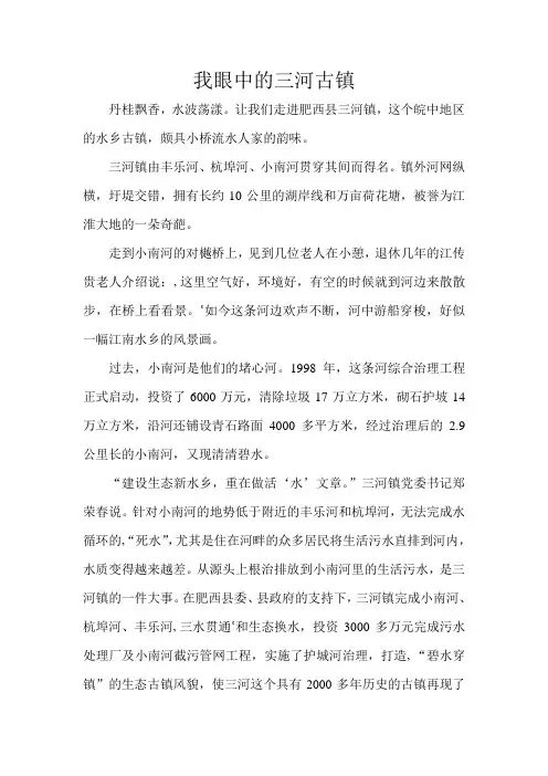 我眼中的家乡生态文明