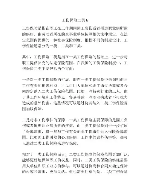 工伤保险二类b