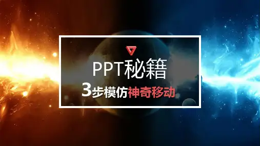 神奇移动动画效果制作PPT教程