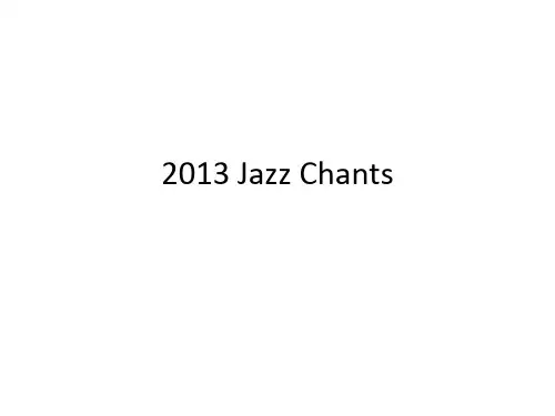 2013JAZZCHANTS