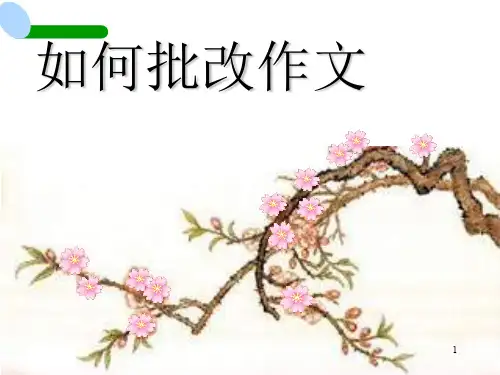 如何批改作文(公开课)ppt课件