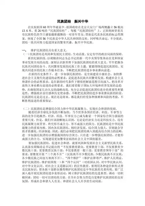 民族复兴振兴中华