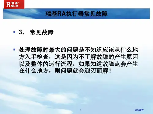 瑞基电动门故障分析  ppt课件
