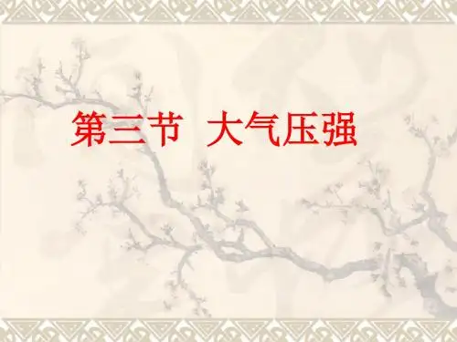 3大气压强课件
