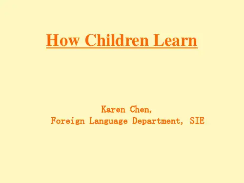 How Children Learn(english)