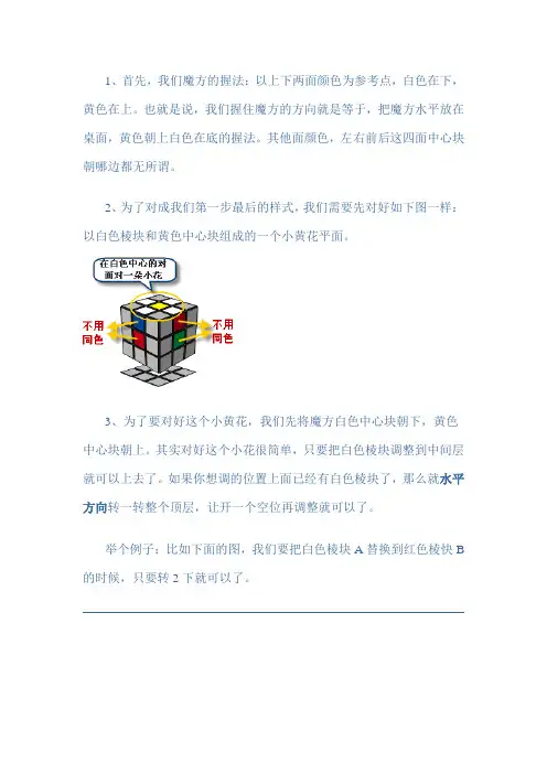 三阶魔方教程