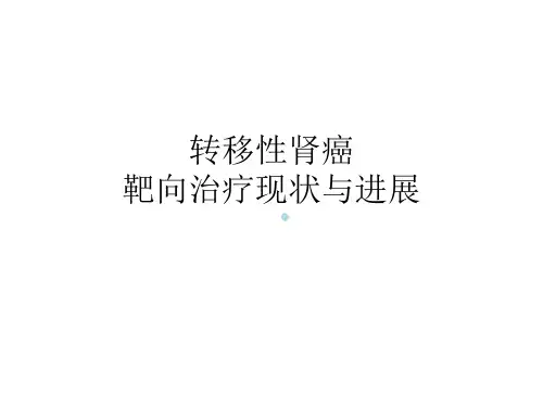转移性肾癌靶向治疗现状与进展ppt课件
