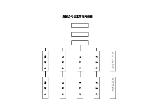 集团公司档案管理网络图