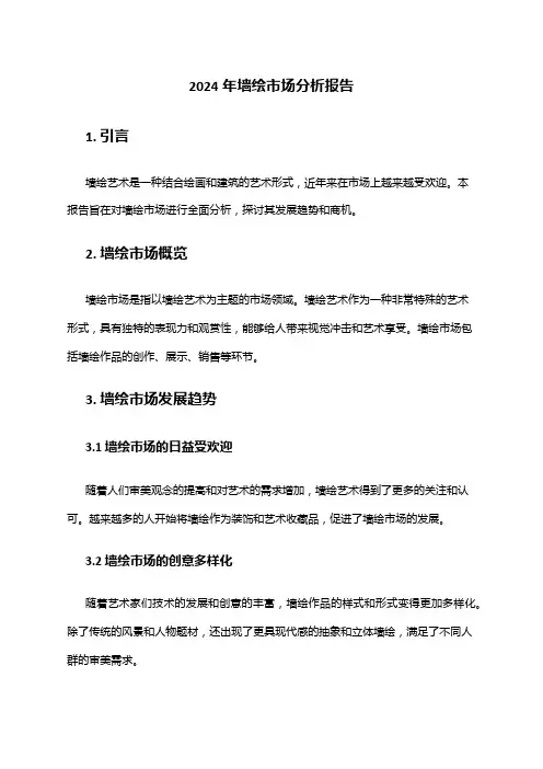 2024年墙绘市场分析报告