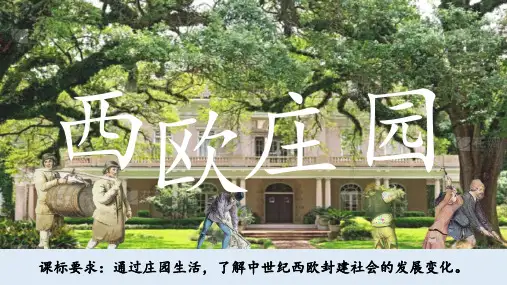 第8课 西欧庄园  课件(14张PPT)