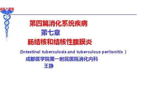 内科学第版肠结核和结核性腹膜炎-ppt课件