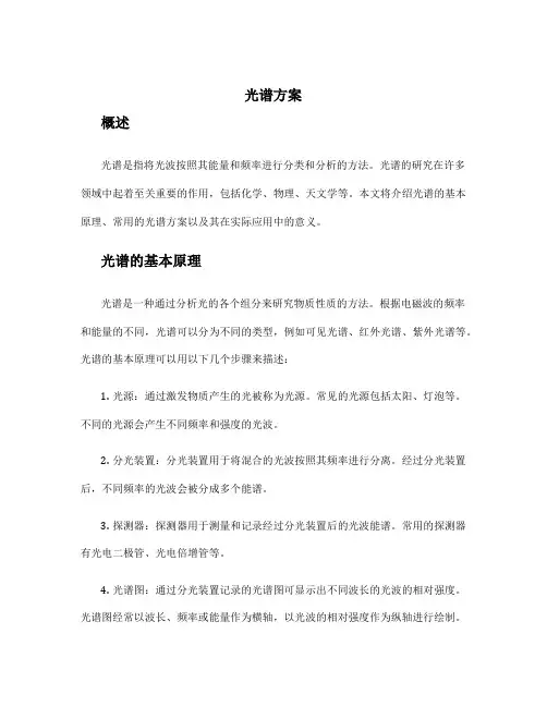 光谱方案_精品文档