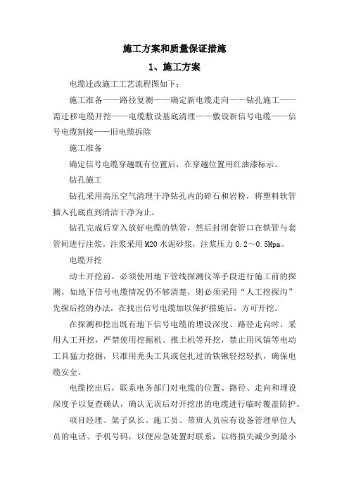 施工方案和质量保证措施