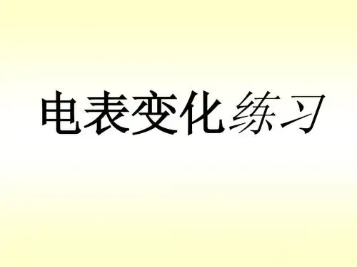 电表变化(可用)