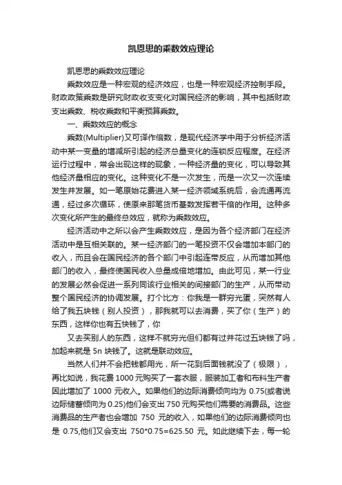 凯恩思的乘数效应理论