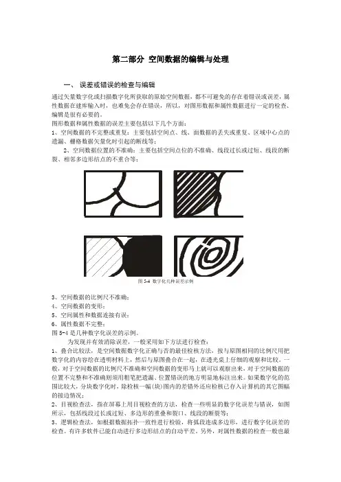 空间数据的编辑与处理