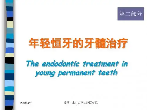 年轻恒牙的牙髓治疗.ppt