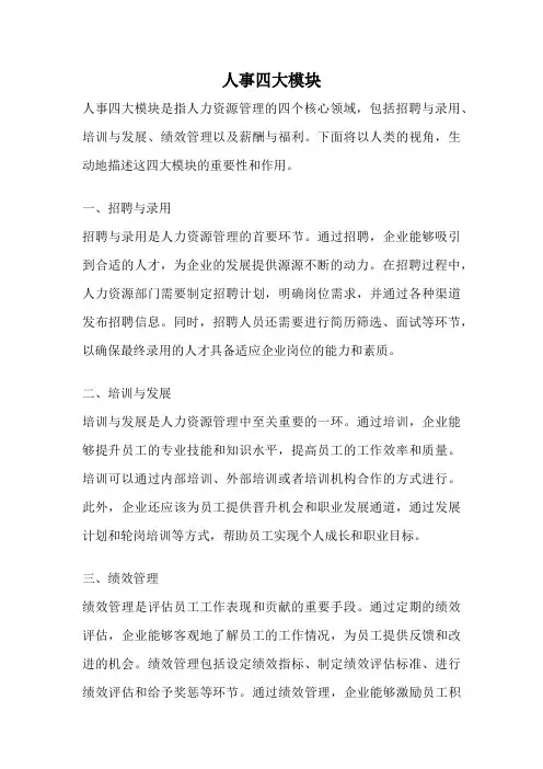 人事四大模块