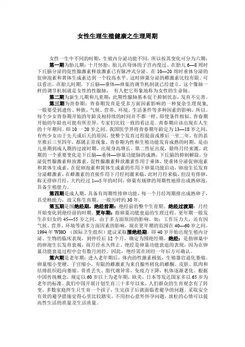女性生理健康知识