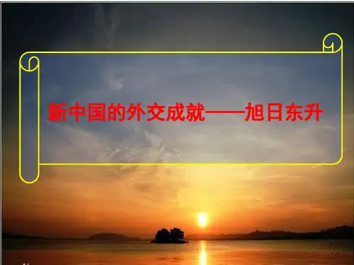 北师大版高中历史必修一 新中国的外交成就教学PPT精品系列