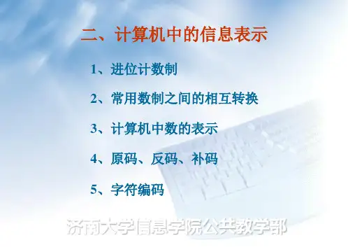 计算机中的信息表示