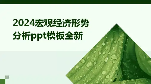 2024宏观经济形势分析ppt模板全新