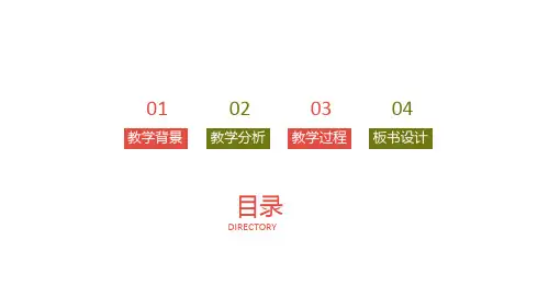 小清新通用教育说课PPT模板