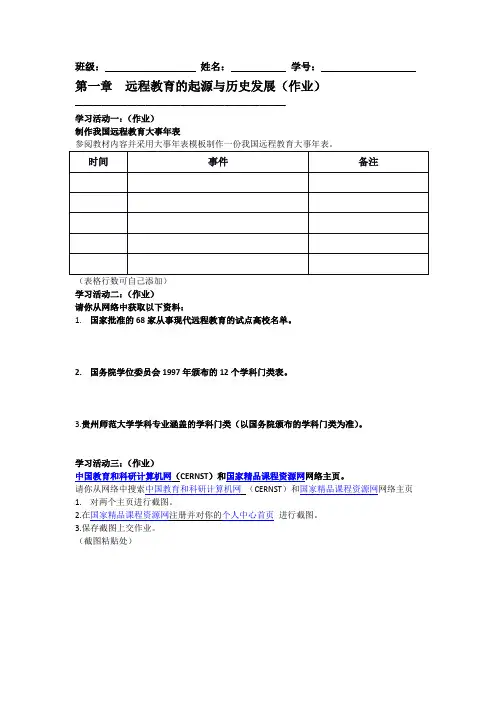 第一章  学习活动与学习测评