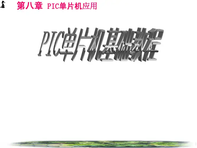 田老师的PIC单片机教案8