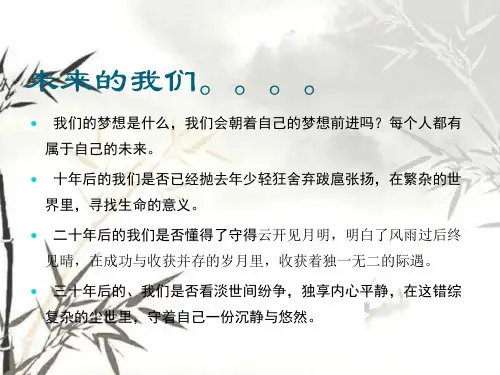 预见未来的自己 PPT