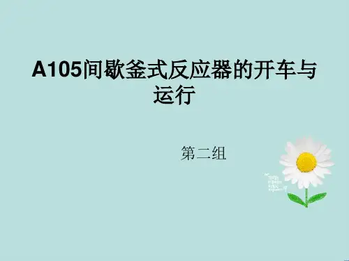 A105间歇釜式反应器的开车与运行