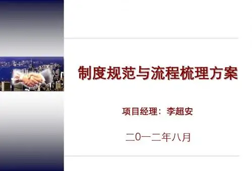 公司制度规范及流程梳理项目方案(讲解版) 共31页