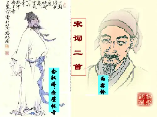 宋词二首解析PPT教学课件