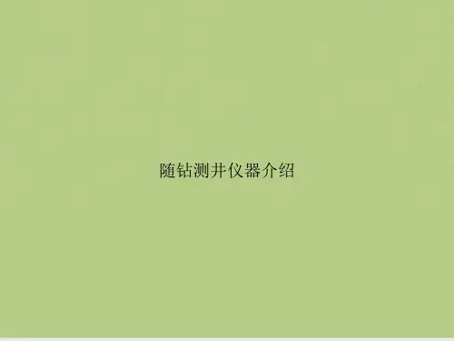 随钻测井仪器介绍