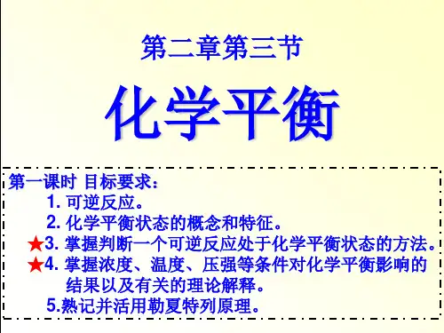 化学平衡复习课人教版